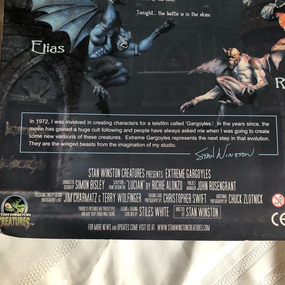 2002 Stan Winston Creatures Extreme Gargoyles LUCIAN Posable Figure NWT - Picture 12 of 14